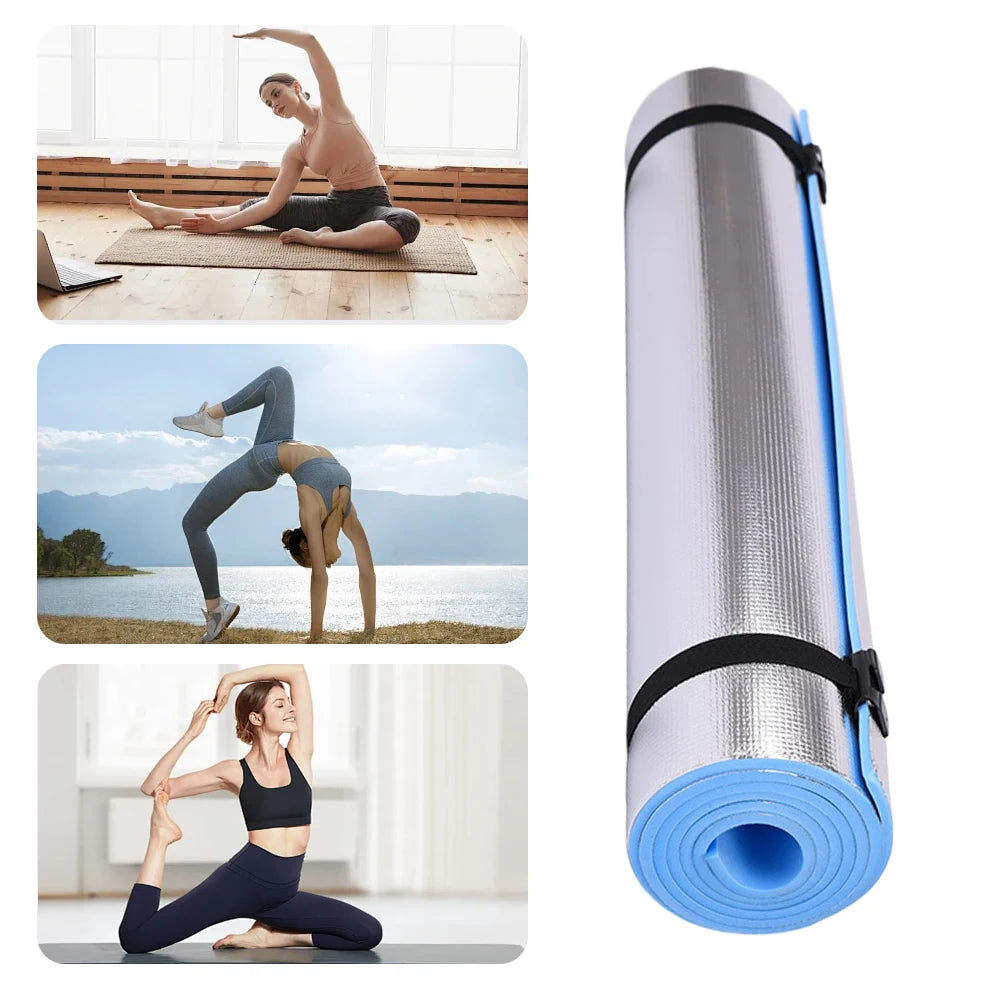10mm Yoga Mat Anti-skid Sports Fitness EVA Comfort Foam 6mmThick Yoga Mat for Exercise Yoga and Pilates Gymnastics Mat