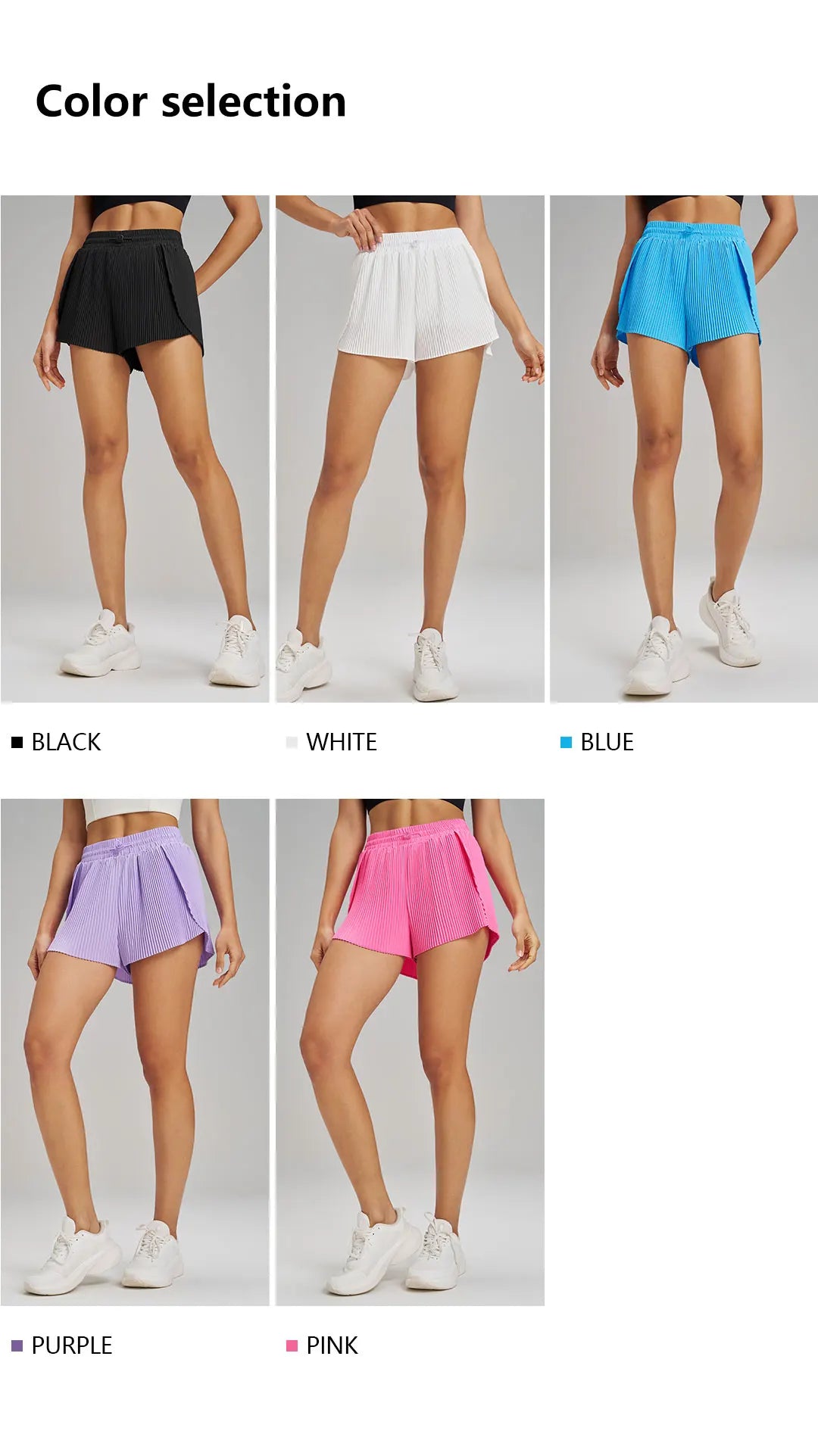 Sports Outdoor Fitness Yoga Shorts Fake Two Pieces Pleated Skirt Pants Breathable Quick Dry Three Point Pants Yoga Skirt
