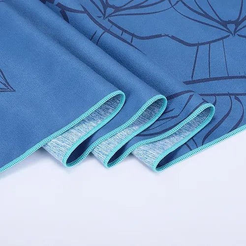 Serviette Antidérapante - YogaPrintMat™ - Mandala Bleu